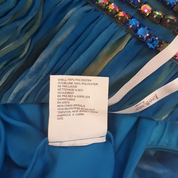 Tony Bowls tie dye evening gown dress sz 6 *Y - Picture 3 of 7